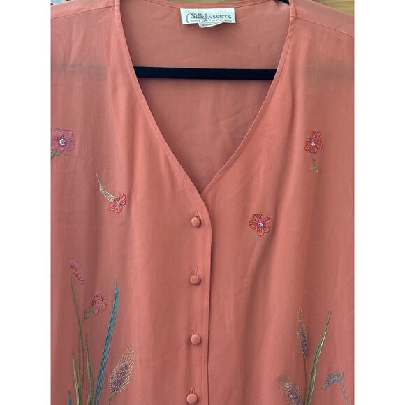 Silk Assets Diane Von Furstenberg 3 Piece Tunic Suit Sz XL 100% Silk Bohemian - Picture 4 of 11